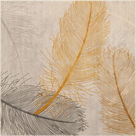 Yellow Gray 7' 10 x 10' Finsbury Rectangle Area Rug 60% Polypropylene & 40% Polyester Contemporary Carpet for Living Rooms, Dining, Offices for Sale at Rug Engine