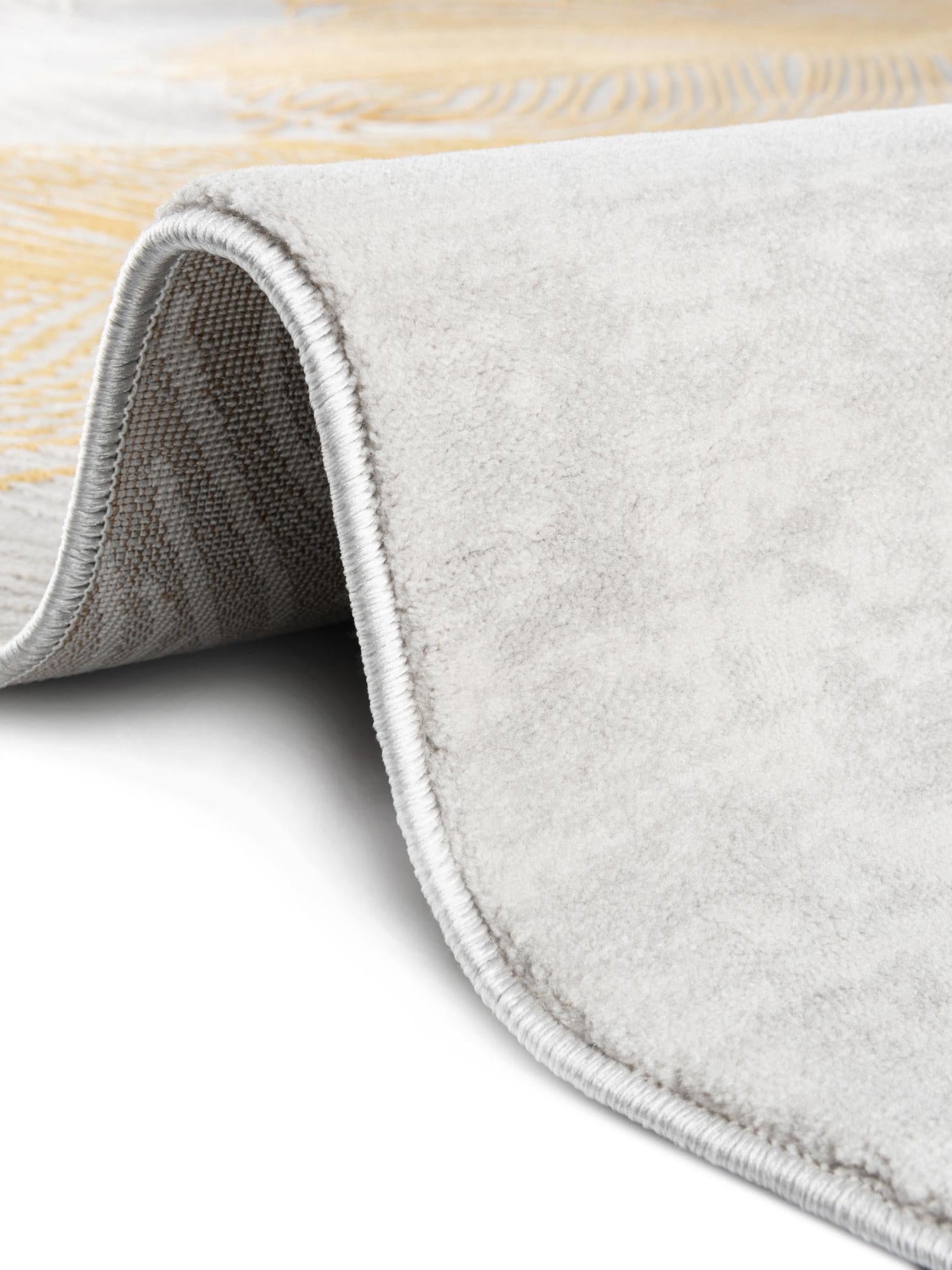 Yellow Gray 9' x 12' Finsbury Rectangle Area Rug 60% Polypropylene & 40% Polyester Contemporary Carpet for Living Rooms, Dining, Offices for Sale at Rug Engine