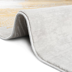 Yellow Gray 9' x 12' Finsbury Rectangle Area Rug 60% Polypropylene & 40% Polyester Contemporary Carpet for Living Rooms, Dining, Offices for Sale at Rug Engine