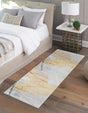 Yellow Gray 2' x 8' Finsbury Runner Area Rug 60% Polypropylene & 40% Polyester Contemporary Carpet for Living Rooms, Dining, Offices for Sale at Rug Engine