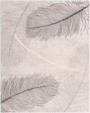 Gray 7' 10 x 10' Finsbury Rectangle Area Rug 60% Polypropylene & 40% Polyester Contemporary Carpet for Living Rooms, Dining, Offices for Sale at Rug Engine