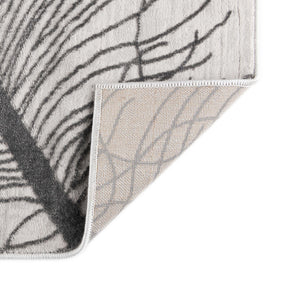 Gray 6' x 9' Finsbury Rectangle Area Rug 60% Polypropylene & 40% Polyester Contemporary Carpet for Living Rooms, Dining, Offices for Sale at Rug Engine