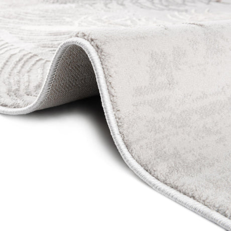 Gray 7' x 10' Finsbury Rectangle Area Rug 60% Polypropylene & 40% Polyester Contemporary Carpet for Living Rooms, Dining, Offices for Sale at Rug Engine