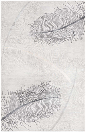 Gray 5' 3 x 8' Finsbury Rectangle Area Rug 60% Polypropylene & 40% Polyester Contemporary Carpet for Living Rooms, Dining, Offices for Sale at Rug Engine