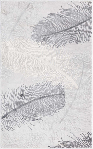 Gray 3' 3 x 5' 3 Finsbury Rectangle Area Rug 60% Polypropylene & 40% Polyester Contemporary Carpet for Living Rooms, Dining, Offices for Sale at Rug Engine
