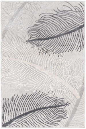 Gray 2' x 3' Finsbury Rectangle Area Rug 60% Polypropylene & 40% Polyester Contemporary Carpet for Living Rooms, Dining, Offices for Sale at Rug Engine