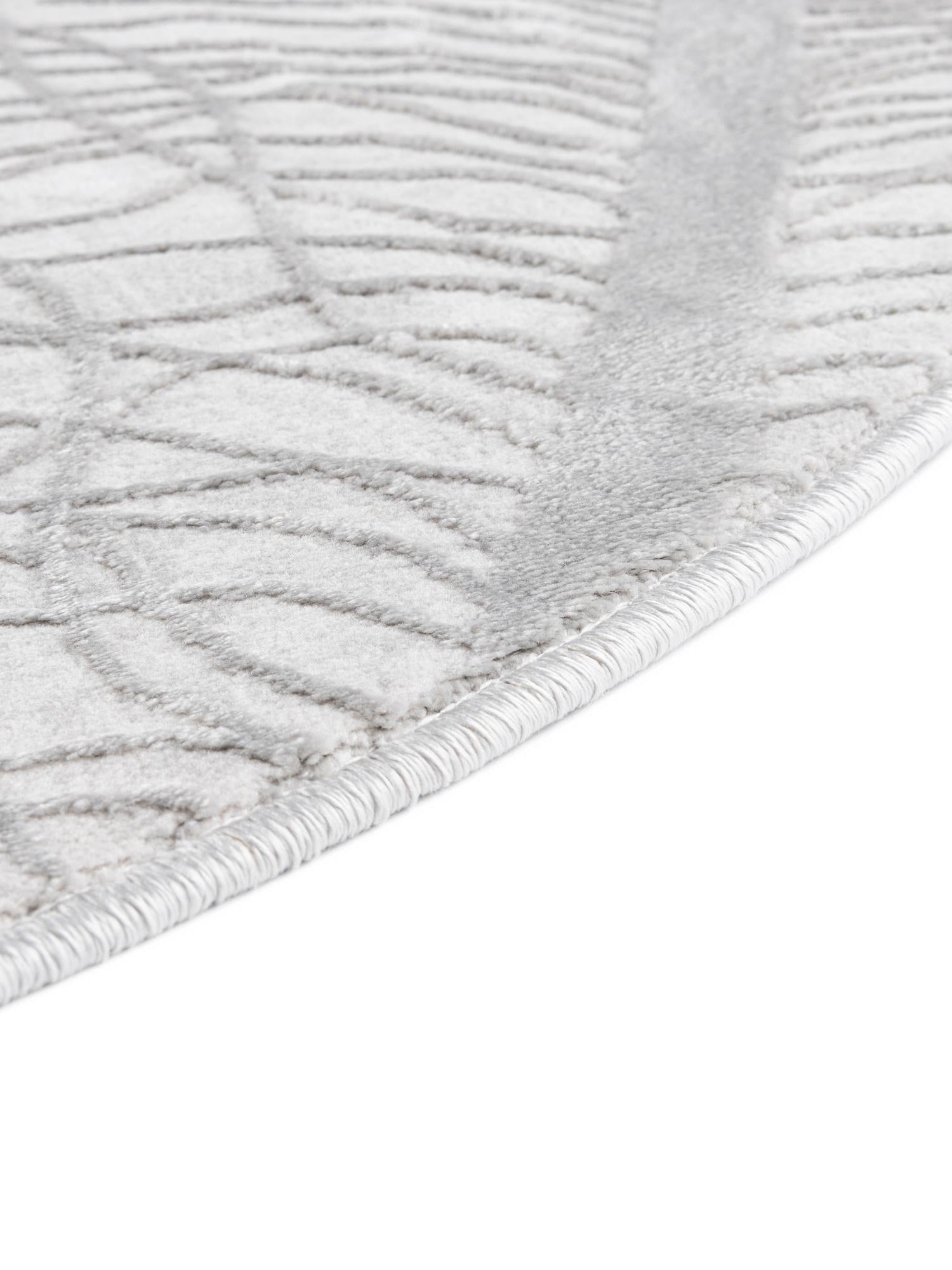 Gray 7' 10 x 10' Finsbury Oval Area Rug 60% Polypropylene & 40% Polyester Contemporary Carpet for Living Rooms, Dining, Offices for Sale at Rug Engine