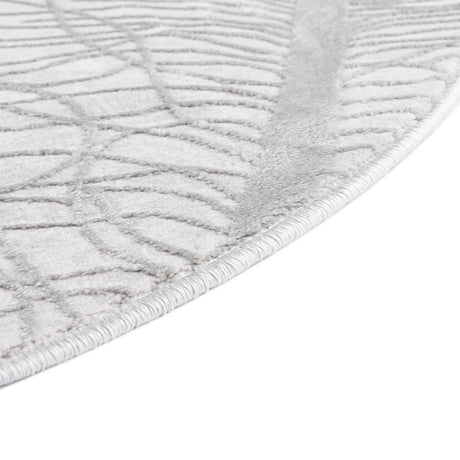 Gray 7' 10 x 10' Finsbury Oval Area Rug 60% Polypropylene & 40% Polyester Contemporary Carpet for Living Rooms, Dining, Offices for Sale at Rug Engine