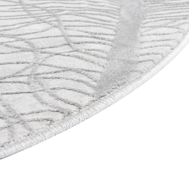Gray 7' 10 x 10' Finsbury Oval Area Rug 60% Polypropylene & 40% Polyester Contemporary Carpet for Living Rooms, Dining, Offices for Sale at Rug Engine