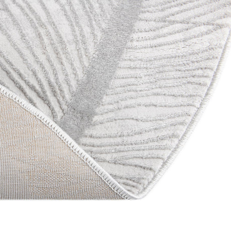 Gray 7' 10 x 10' Finsbury Oval Area Rug 60% Polypropylene & 40% Polyester Contemporary Carpet for Living Rooms, Dining, Offices for Sale at Rug Engine