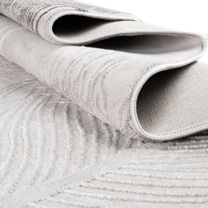 Gray 5' 3 x 5' 3 Finsbury Octagon Area Rug 60% Polypropylene & 40% Polyester Contemporary Carpet for Living Rooms, Dining, Offices for Sale at Rug Engine
