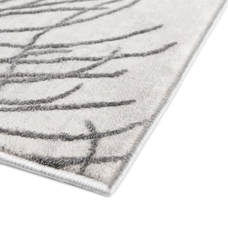Gray 2' x 8' Finsbury Runner Area Rug 60% Polypropylene & 40% Polyester Contemporary Carpet for Living Rooms, Dining, Offices for Sale at Rug Engine