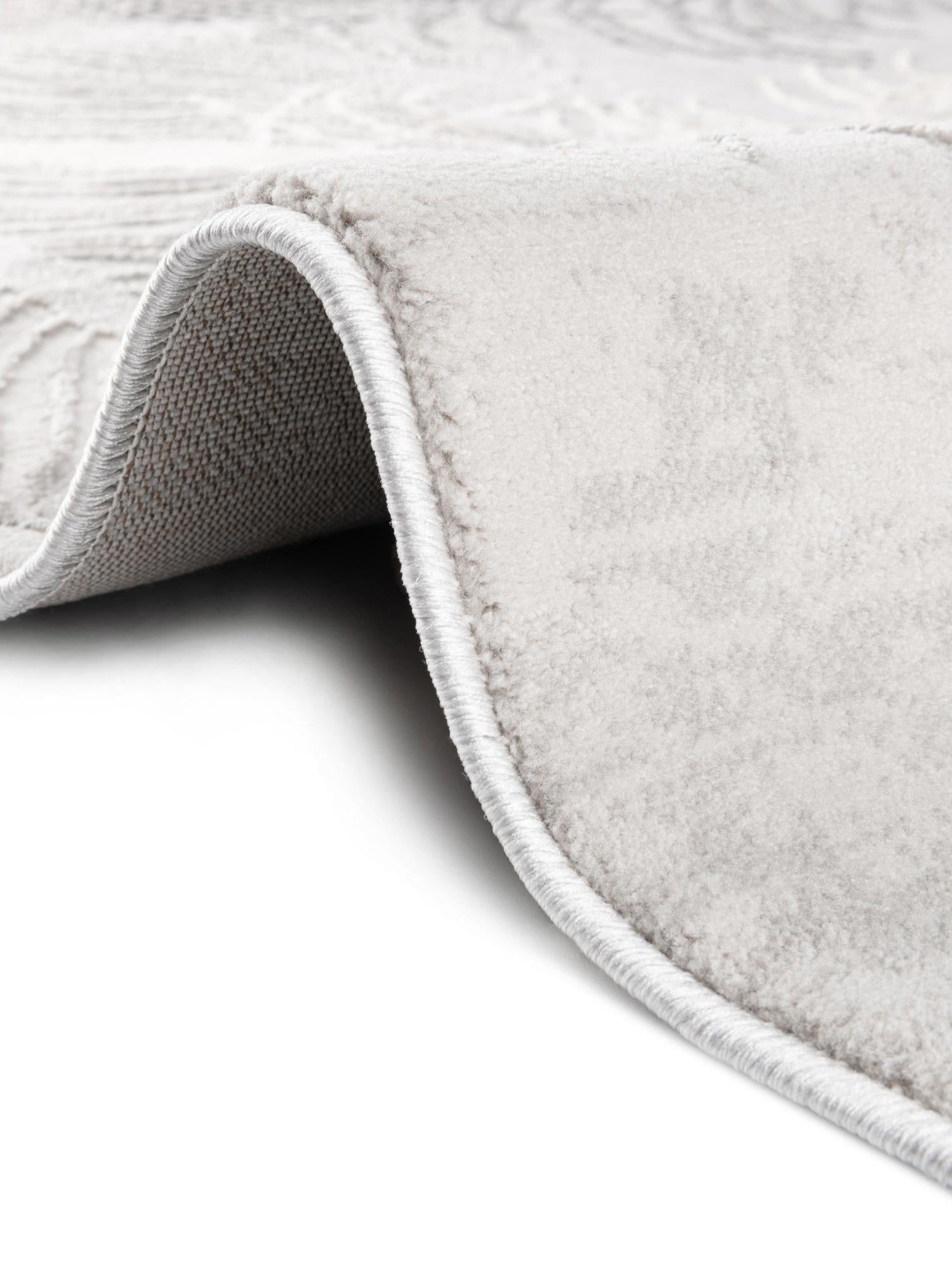 Gray 2' 7 x 12' Finsbury Runner Area Rug 60% Polypropylene & 40% Polyester Contemporary Carpet for Living Rooms, Dining, Offices for Sale at Rug Engine