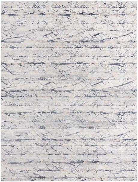 Gray 9' x 12' Finsbury Rectangle Area Rug 60% Polypropylene & 40% Polyester Contemporary Carpet for Living Rooms, Dining, Offices for Sale at Rug Engine