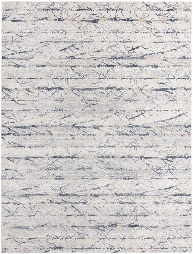 Gray 9' x 12' Finsbury Rectangle Area Rug 60% Polypropylene & 40% Polyester Contemporary Carpet for Living Rooms, Dining, Offices for Sale at Rug Engine