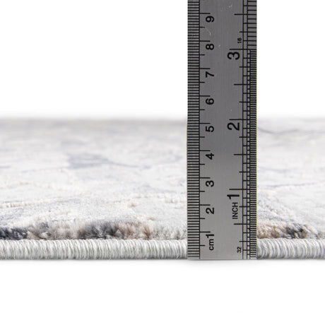 Gray 2' x 3' Finsbury Rectangle Area Rug 60% Polypropylene & 40% Polyester Contemporary Carpet for Living Rooms, Dining, Offices for Sale at Rug Engine