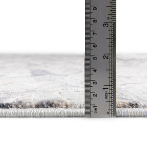 Gray 4' x 6' Finsbury Rectangle Area Rug 60% Polypropylene & 40% Polyester Contemporary Carpet for Living Rooms, Dining, Offices for Sale at Rug Engine