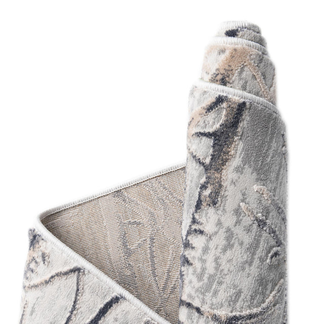 Gray 4' x 6' Finsbury Rectangle Area Rug 60% Polypropylene & 40% Polyester Contemporary Carpet for Living Rooms, Dining, Offices for Sale at Rug Engine