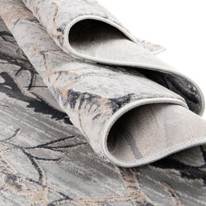 Gray 6' x 9' Finsbury Rectangle Area Rug 60% Polypropylene & 40% Polyester Contemporary Carpet for Living Rooms, Dining, Offices for Sale at Rug Engine