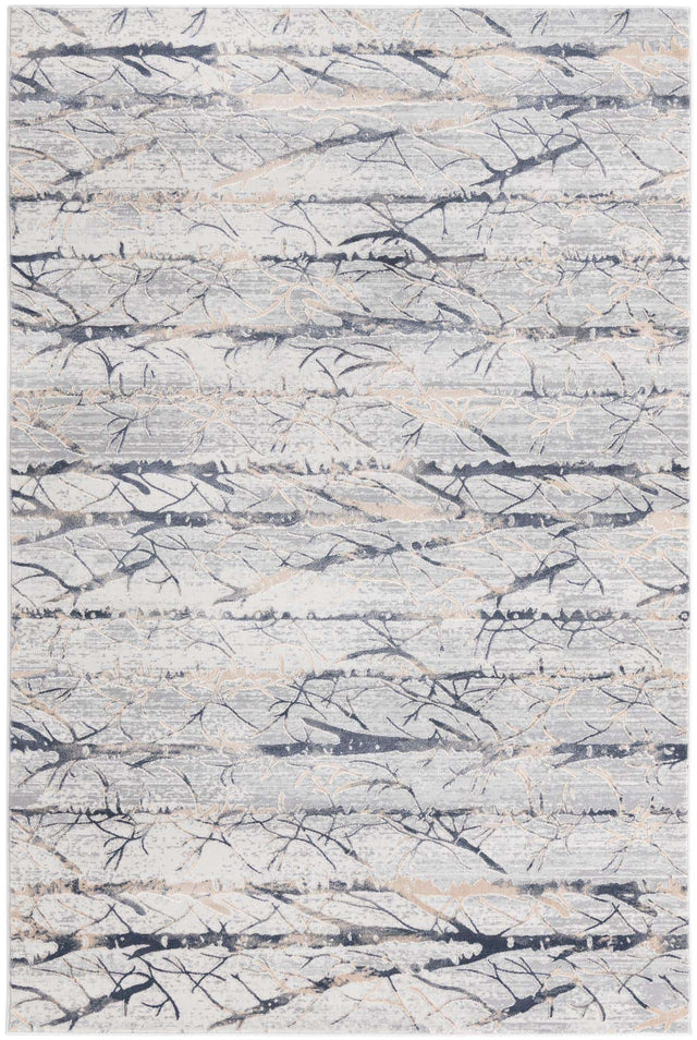 Gray 5' 3 x 8' Finsbury Rectangle Area Rug 60% Polypropylene & 40% Polyester Contemporary Carpet for Living Rooms, Dining, Offices for Sale at Rug Engine