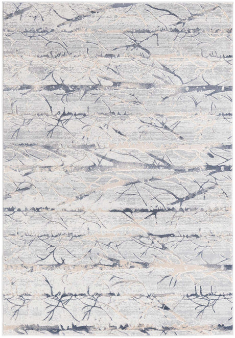 Gray 4' x 6' Finsbury Rectangle Area Rug 60% Polypropylene & 40% Polyester Contemporary Carpet for Living Rooms, Dining, Offices for Sale at Rug Engine