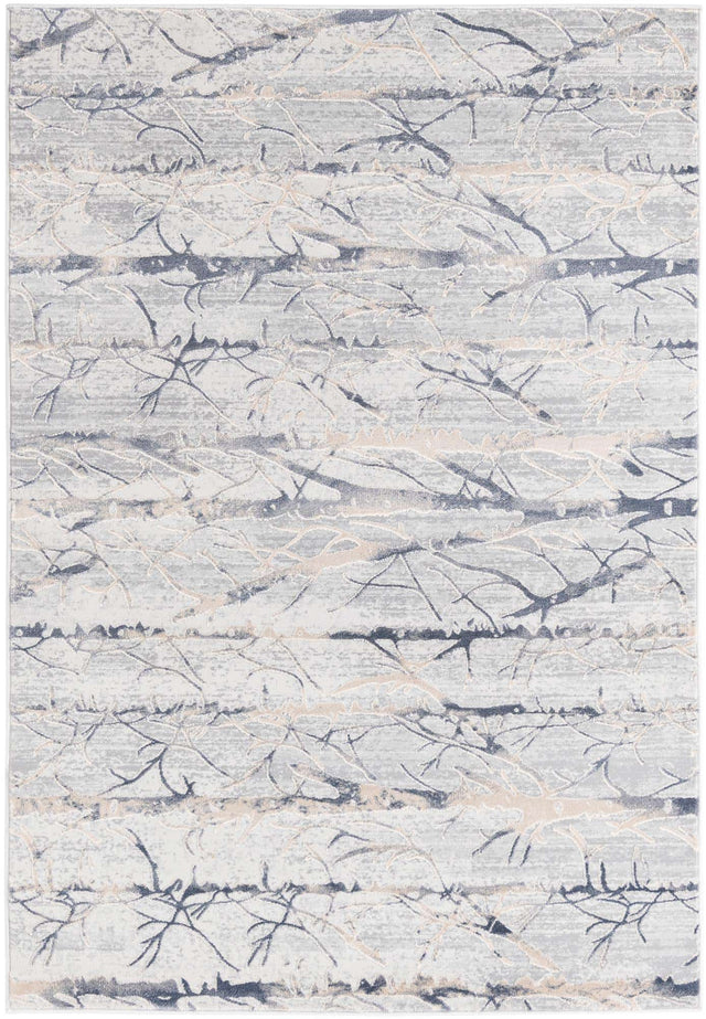 Gray 4' x 6' Finsbury Rectangle Area Rug 60% Polypropylene & 40% Polyester Contemporary Carpet for Living Rooms, Dining, Offices for Sale at Rug Engine