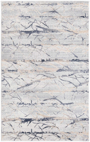 Gray 3' 3 x 5' 3 Finsbury Rectangle Area Rug 60% Polypropylene & 40% Polyester Contemporary Carpet for Living Rooms, Dining, Offices for Sale at Rug Engine