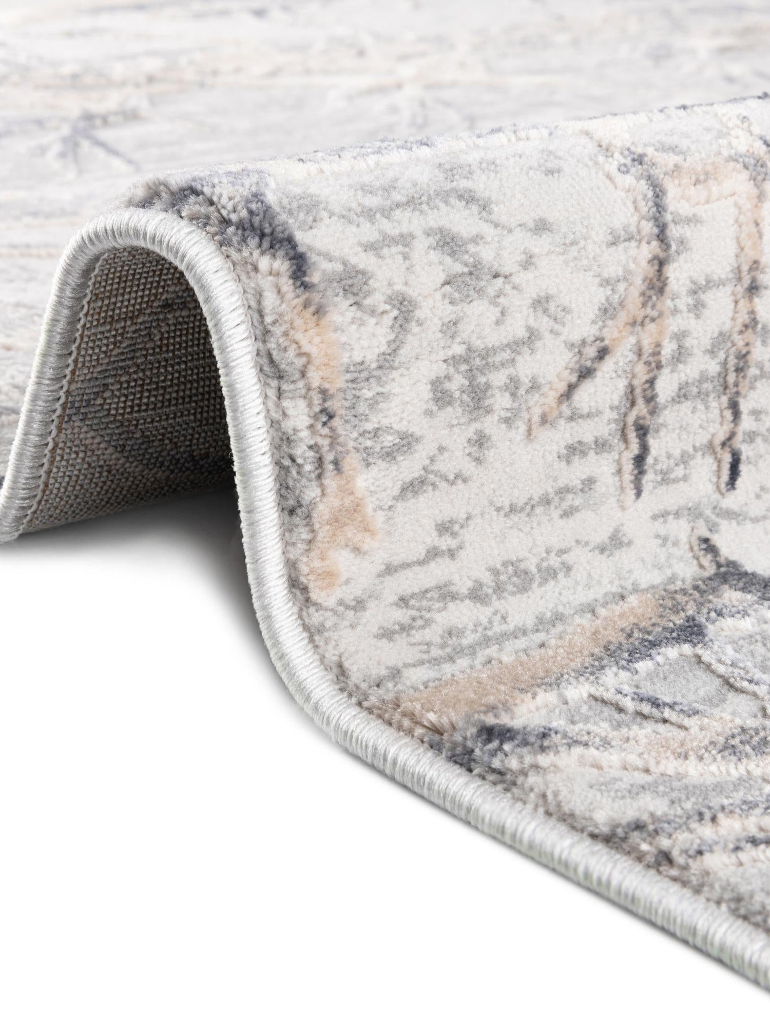 Gray 5' 3 x 8' Finsbury Oval Area Rug 60% Polypropylene & 40% Polyester Contemporary Carpet for Living Rooms, Dining, Offices for Sale at Rug Engine