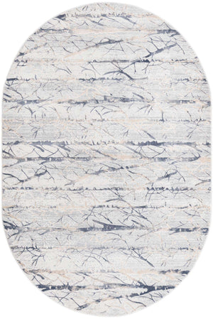 Gray 5' 3 x 8' Finsbury Oval Area Rug 60% Polypropylene & 40% Polyester Contemporary Carpet for Living Rooms, Dining, Offices for Sale at Rug Engine