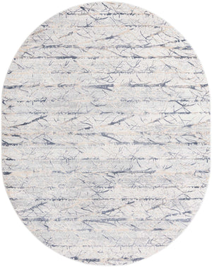 Gray 7' 10 x 10' Finsbury Oval Area Rug 60% Polypropylene & 40% Polyester Contemporary Carpet for Living Rooms, Dining, Offices for Sale at Rug Engine