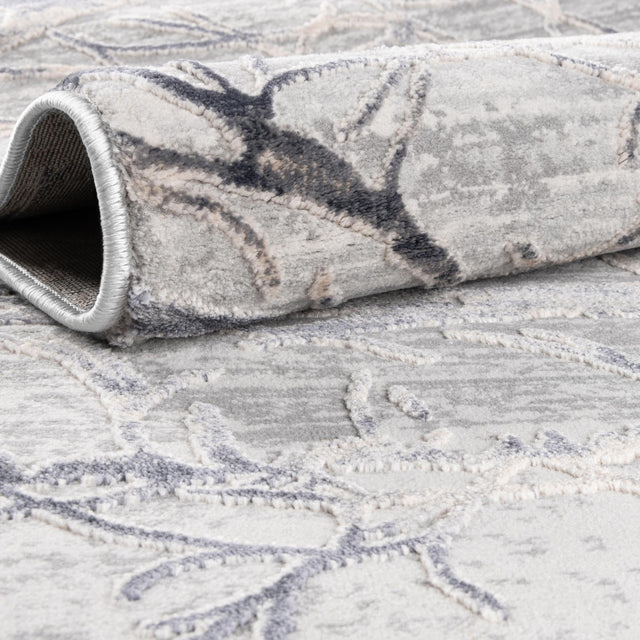 Gray 2' x 6' Finsbury Runner Area Rug 60% Polypropylene & 40% Polyester Contemporary Carpet for Living Rooms, Dining, Offices for Sale at Rug Engine