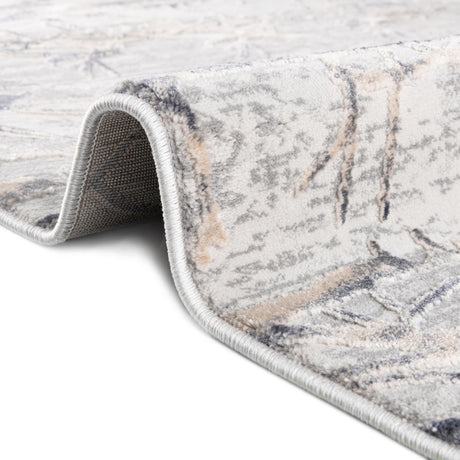 Gray 2' x 9' 10 Finsbury Runner Area Rug 60% Polypropylene & 40% Polyester Contemporary Carpet for Living Rooms, Dining, Offices for Sale at Rug Engine