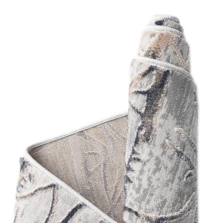 Gray 2' x 9' 10 Finsbury Runner Area Rug 60% Polypropylene & 40% Polyester Contemporary Carpet for Living Rooms, Dining, Offices for Sale at Rug Engine