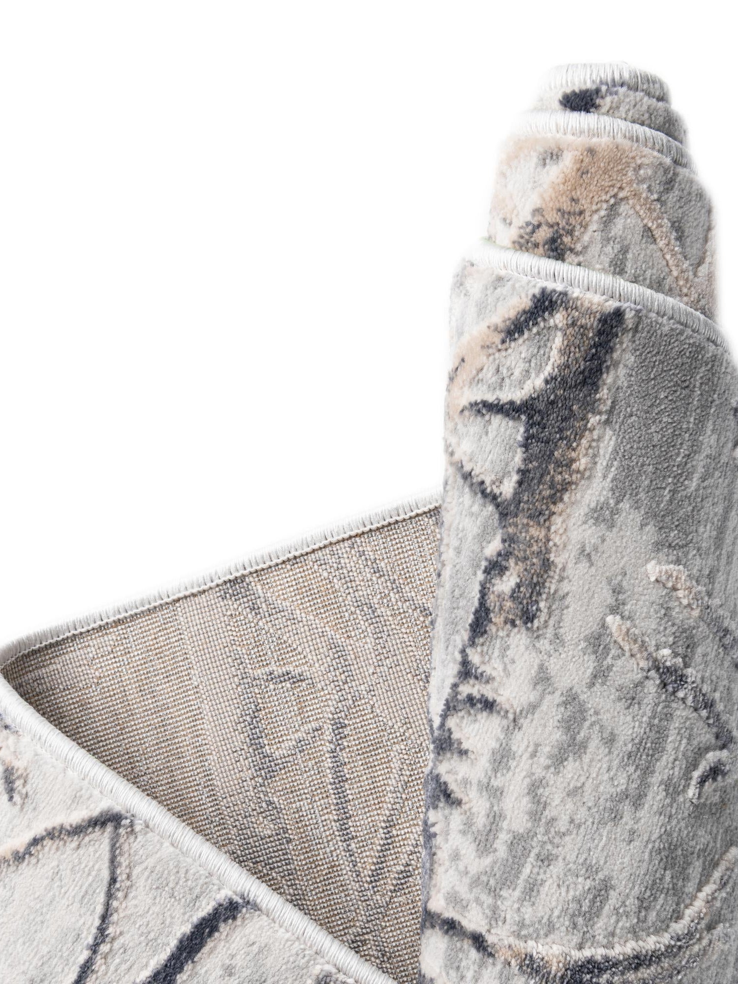 Gray 2' 7 x 12' Finsbury Runner Area Rug 60% Polypropylene & 40% Polyester Contemporary Carpet for Living Rooms, Dining, Offices for Sale at Rug Engine