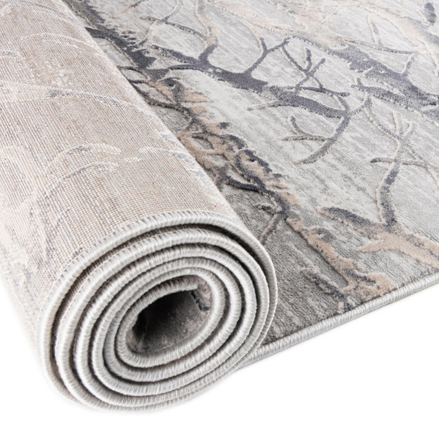 Gray 2' x 6' Finsbury Runner Area Rug 60% Polypropylene & 40% Polyester Contemporary Carpet for Living Rooms, Dining, Offices for Sale at Rug Engine