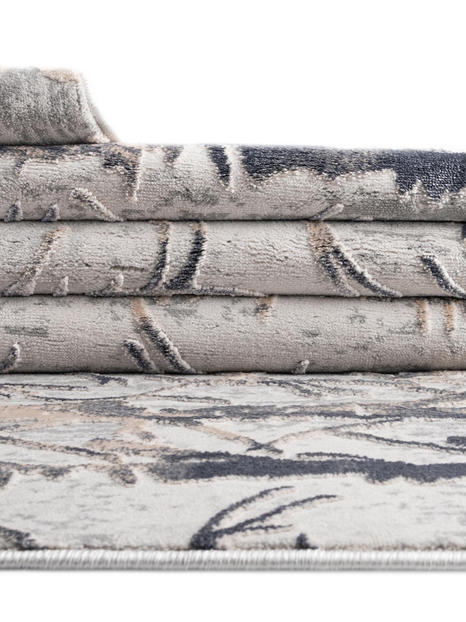 Gray 2' x 6' Finsbury Runner Area Rug 60% Polypropylene & 40% Polyester Contemporary Carpet for Living Rooms, Dining, Offices for Sale at Rug Engine