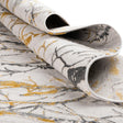 Yellow and Gray 7' 10 x 10' Finsbury Rectangle Area Rug 60% Polypropylene & 40% Polyester Contemporary Carpet for Living Rooms, Dining, Offices for Sale at Rug Engine