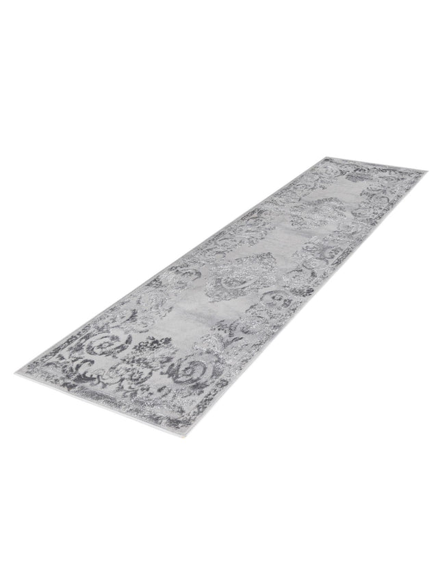 Gray 2' x 6' Finsbury Runner Area Rug 60% Polypropylene & 40% Polyester Contemporary Carpet for Living Rooms, Dining, Offices for Sale at Rug Engine