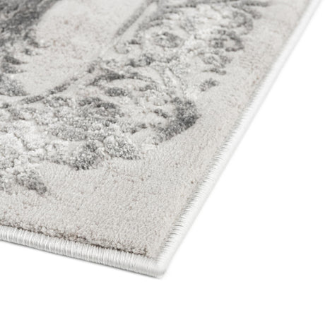 Gray 2' x 6' Finsbury Runner Area Rug 60% Polypropylene & 40% Polyester Contemporary Carpet for Living Rooms, Dining, Offices for Sale at Rug Engine