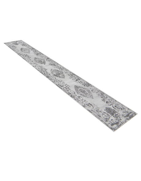 Gray 2' x 9' 10 Finsbury Runner Area Rug 60% Polypropylene & 40% Polyester Contemporary Carpet for Living Rooms, Dining, Offices for Sale at Rug Engine