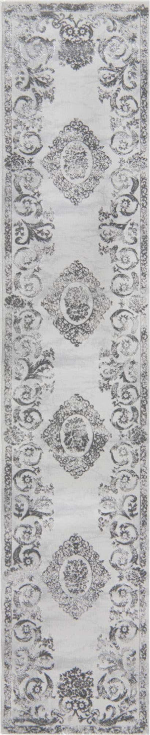 Gray 2' x 9' 10 Finsbury Runner Area Rug 60% Polypropylene & 40% Polyester Contemporary Carpet for Living Rooms, Dining, Offices for Sale at Rug Engine