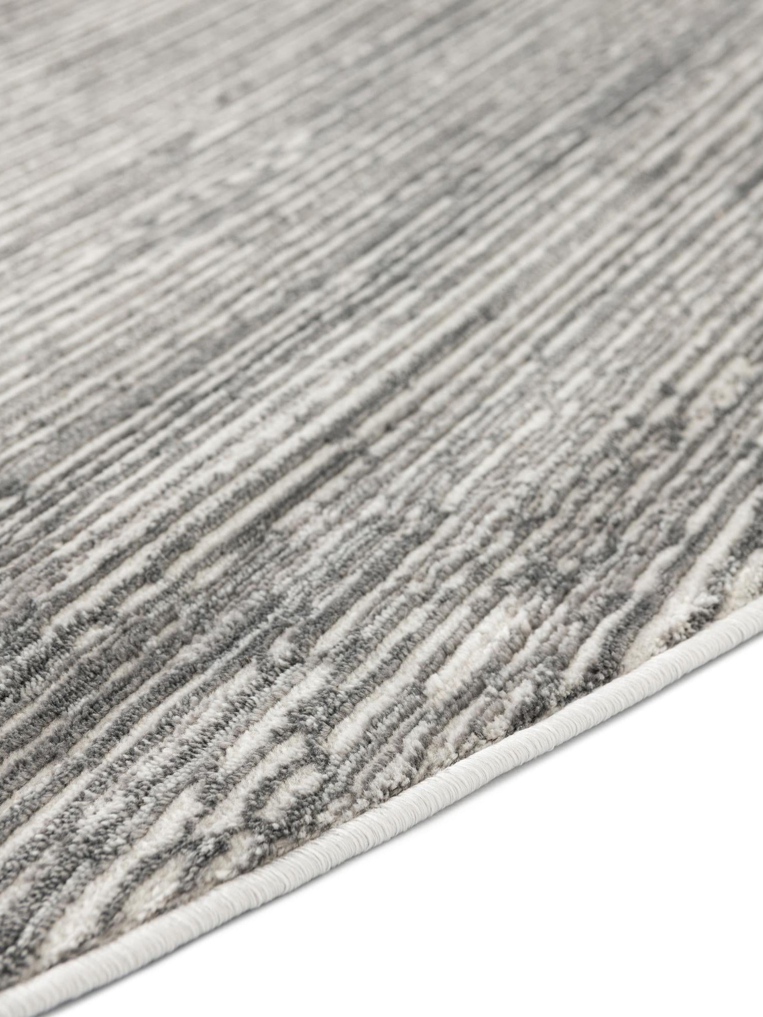 Gray 2' x 6' Finsbury Runner Area Rug 60% Polypropylene & 40% Polyester Contemporary Carpet for Living Rooms, Dining, Offices for Sale at Rug Engine