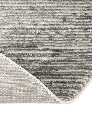 Gray 2' x 6' Finsbury Runner Area Rug 60% Polypropylene & 40% Polyester Contemporary Carpet for Living Rooms, Dining, Offices for Sale at Rug Engine