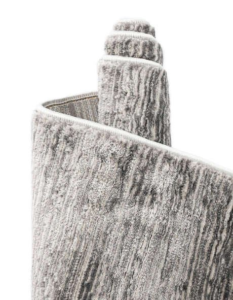Gray 2' x 6' Finsbury Runner Area Rug 60% Polypropylene & 40% Polyester Contemporary Carpet for Living Rooms, Dining, Offices for Sale at Rug Engine