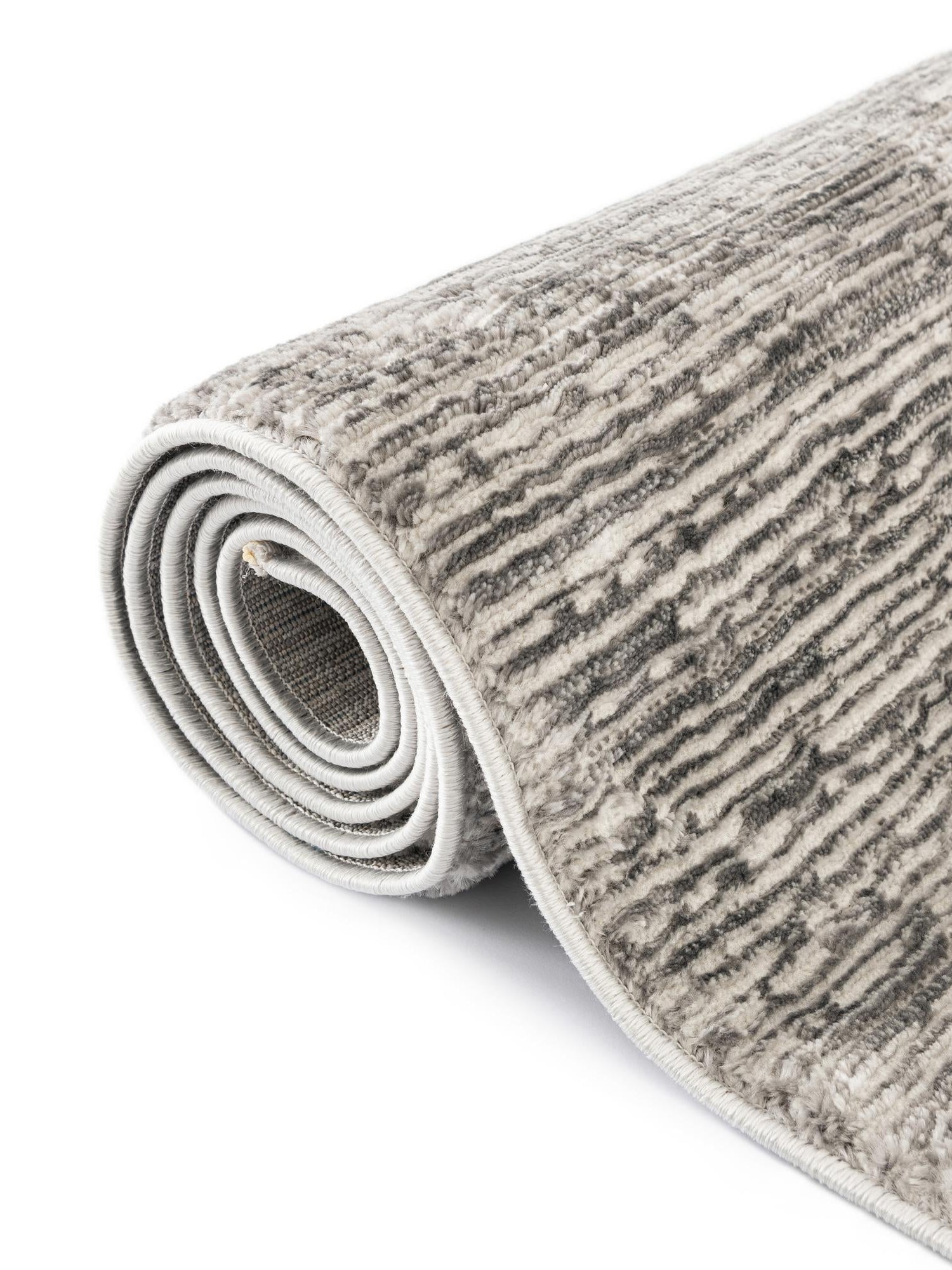 Gray 2' x 6' Finsbury Runner Area Rug 60% Polypropylene & 40% Polyester Contemporary Carpet for Living Rooms, Dining, Offices for Sale at Rug Engine