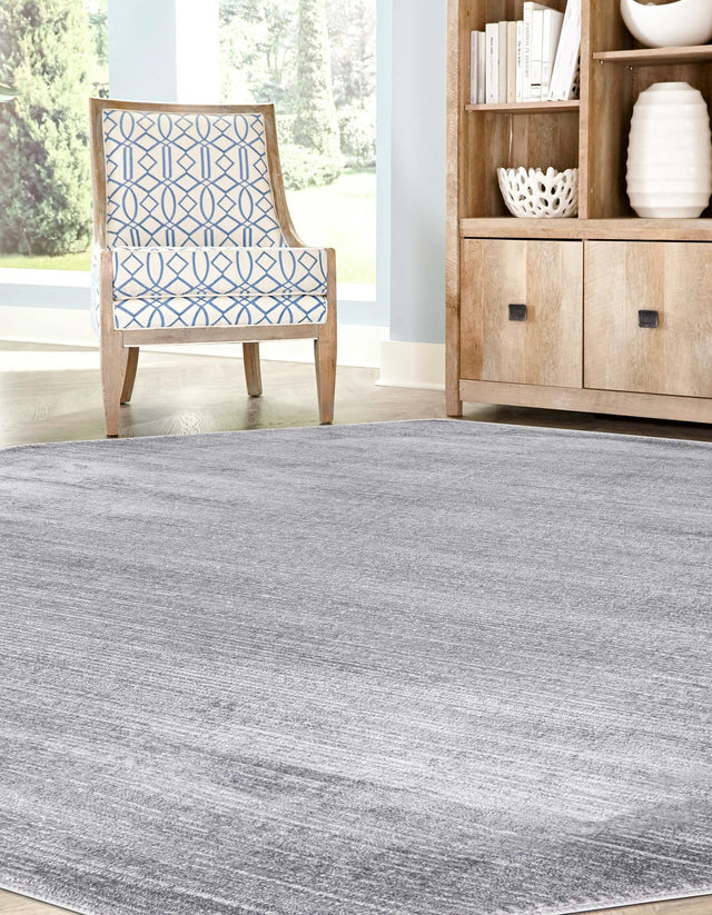 Gray 7' 10 x 7' 10 Finsbury Octagon Area Rug 60% Polypropylene & 40% Polyester Contemporary Carpet for Living Rooms, Dining, Offices for Sale at Rug Engine