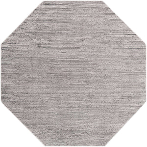Gray 7' 10 x 7' 10 Finsbury Octagon Area Rug 60% Polypropylene & 40% Polyester Contemporary Carpet for Living Rooms, Dining, Offices for Sale at Rug Engine