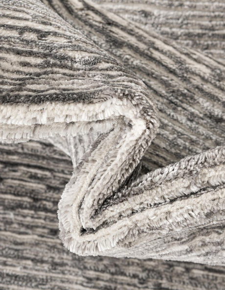 Gray 2' x 8' Finsbury Runner Area Rug 60% Polypropylene & 40% Polyester Contemporary Carpet for Living Rooms, Dining, Offices for Sale at Rug Engine