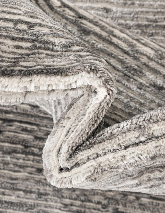 Gray 2' x 8' Finsbury Runner Area Rug 60% Polypropylene & 40% Polyester Contemporary Carpet for Living Rooms, Dining, Offices for Sale at Rug Engine