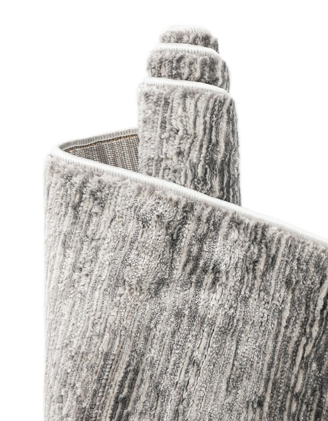 Gray 2' x 6' Finsbury Runner Area Rug 60% Polypropylene & 40% Polyester Contemporary Carpet for Living Rooms, Dining, Offices for Sale at Rug Engine